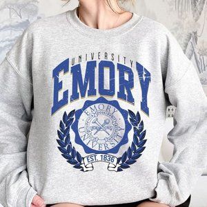 Emory University Sweatshirt Emory College Shirt Emory Eagles Shirt Vintage Style